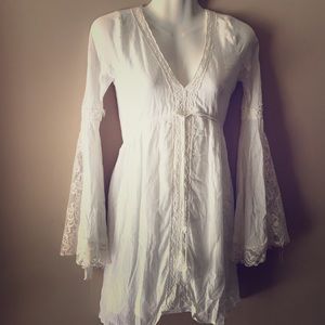 White peasant dress